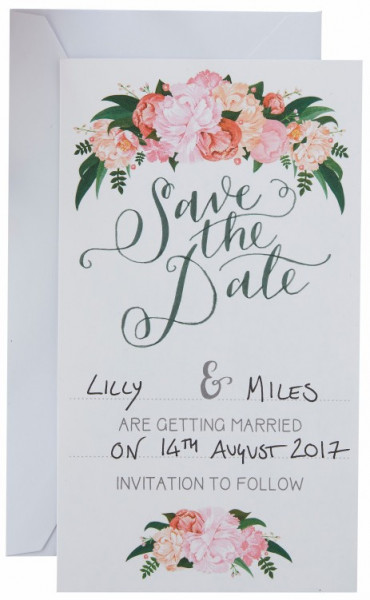 10 Boho Flowers Einladungskarten