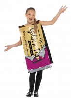 Goldenes Ticket Schokoriegel Kinderkostüm