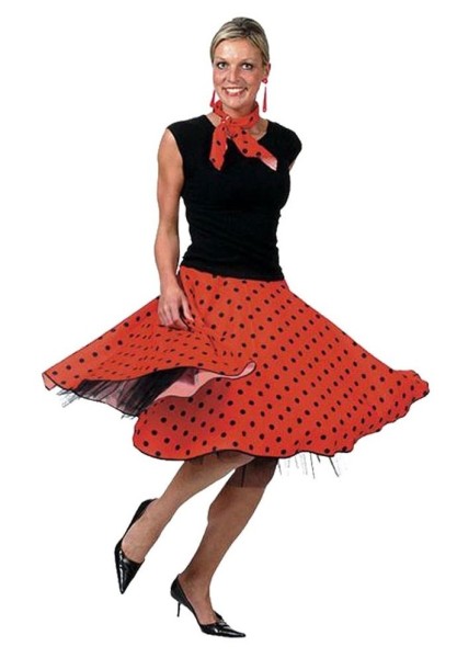 Rotes 50er Jahre Damen Verkleidungsset
