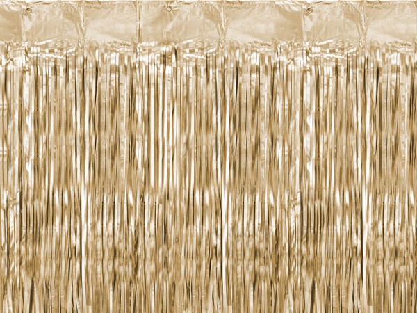 Lametta-Vorhang gold 2,5m x 90cm
