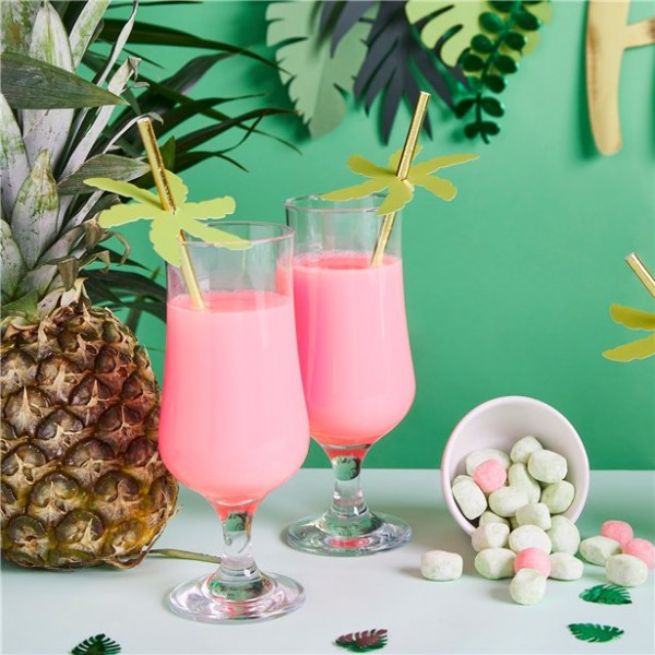 24 Palmen Stohhalme aus Papier 4