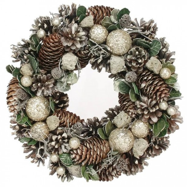 Weihnachtskranz mit Tannenzapfen 30cm