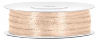 50m Satin Geschenkband creme 3mm breit