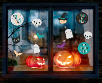 12 Trick or Treat Fenstersticker