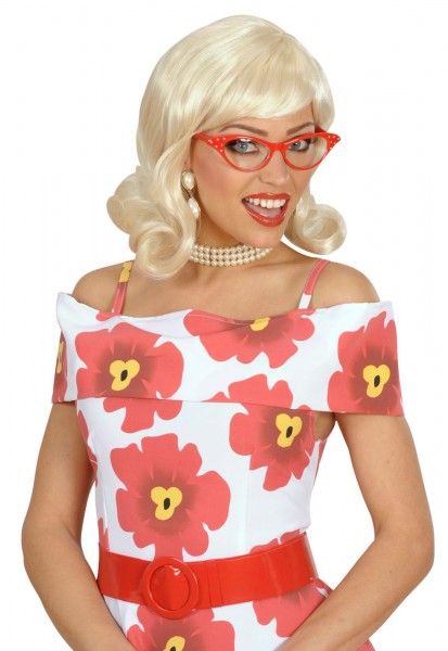 Blonde Emmy 50er Jahre Perücke 2