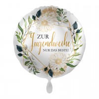 Vorschau: Zur Jugendweihe Folienballon floral 43cm