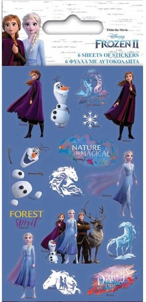 6 Frozen 2 Stickerbögen
