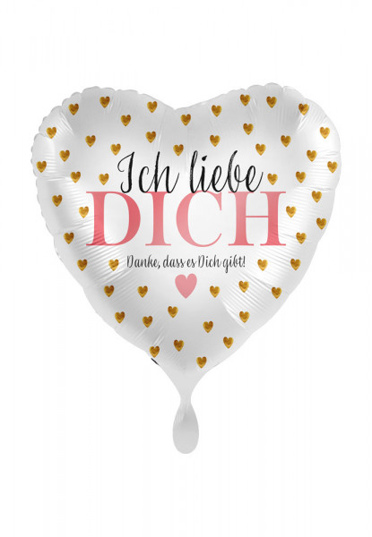 Ich liebe Dich Herz Folienballon 43cm