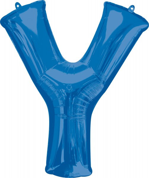 Folienballon Buchstabe Y blau XL 86cm
