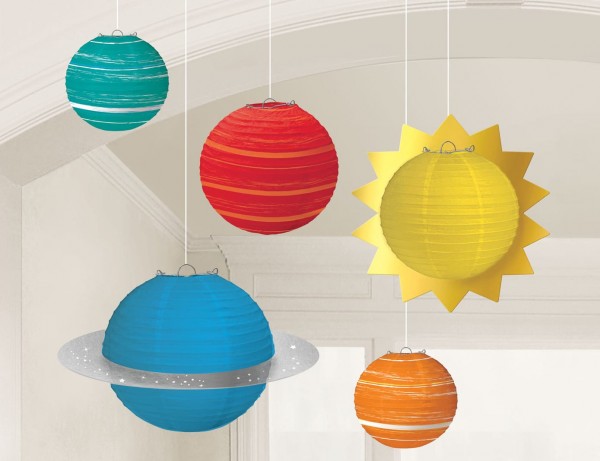 5 Space Party Lampions