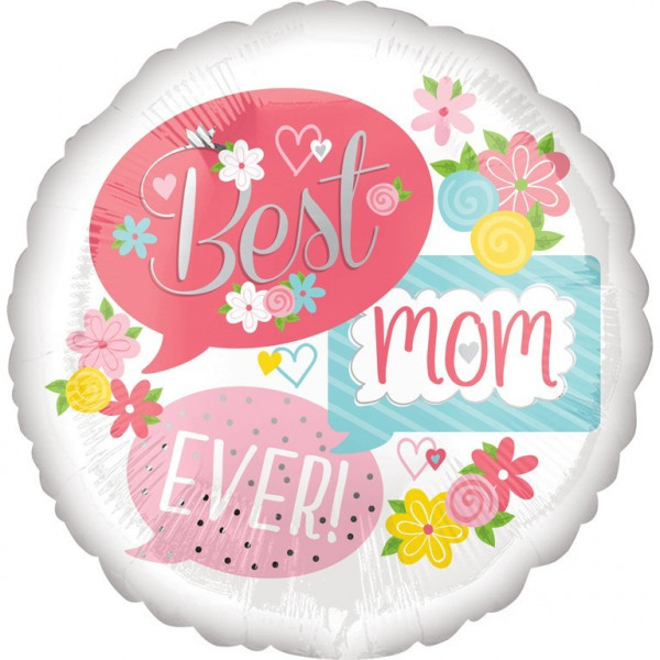 Best mom Ever Folienballon 43cm