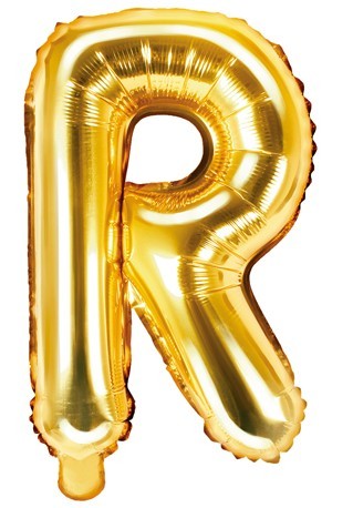 Folienballon R gold 35cm