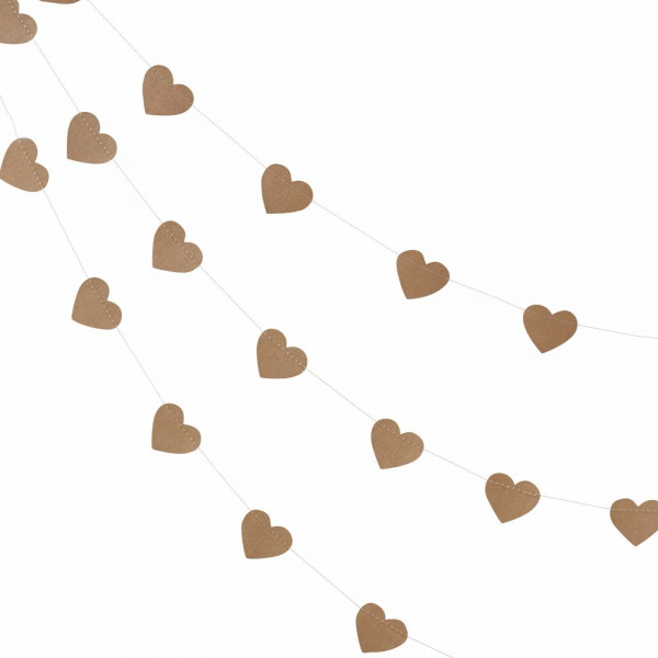 Vintage Dream Herz Girlande 5m