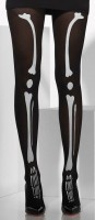 Schwarze Skelett Strumpfhose