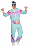 80er Jahre Trainingsanzug blau unisex