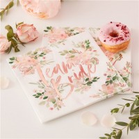 16 Rosy Bride Servietten 33cm