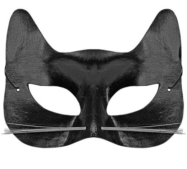 Schwarze Katzen Maske Kitty