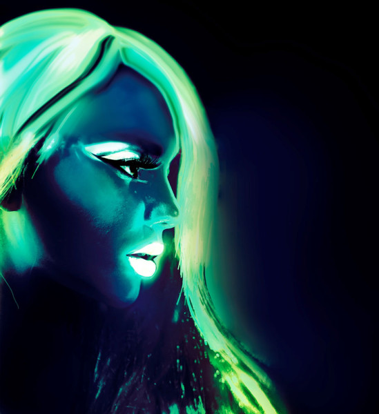 Glow in the Dark Schminke 30ml 4