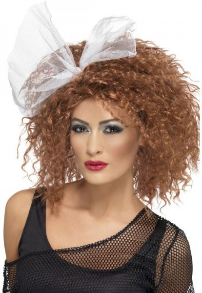 Braune Alona 80er Jahre Locken Perücke