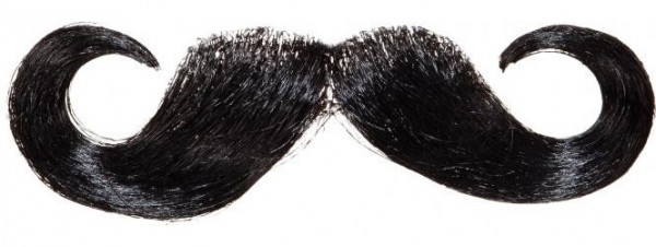 Francois Oberlippenbart In Schwarz