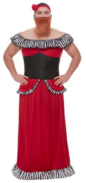 Bärtige Frau Freakshow Herrenkostüm