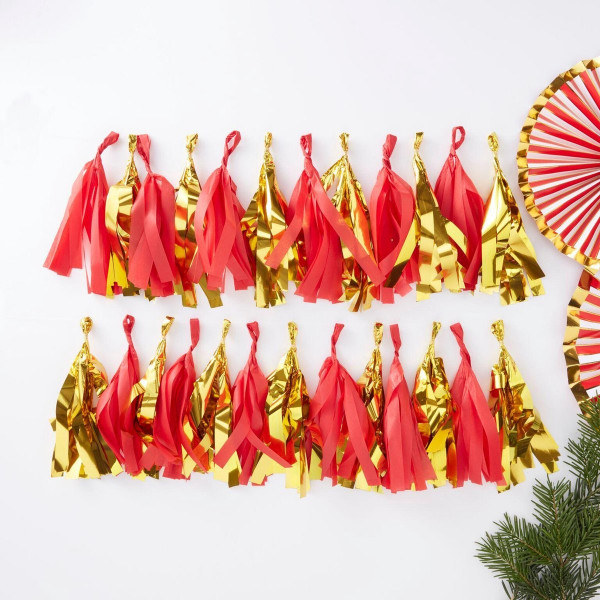 Nordic Christmas Tasselgirlande 2m 2