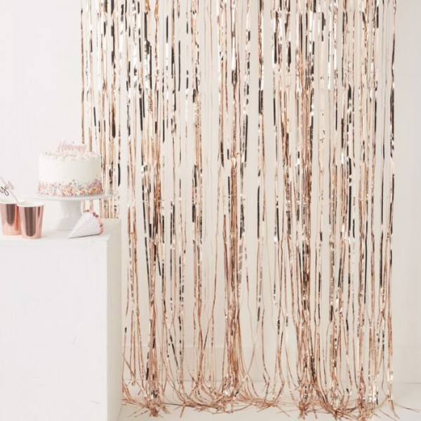 Rosy Party Folienvorhang 2,5m