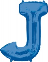Folienballon Buchstabe J blau XL 83cm