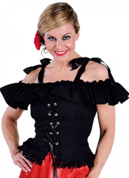 Trachtenbluse Carina Schwarz