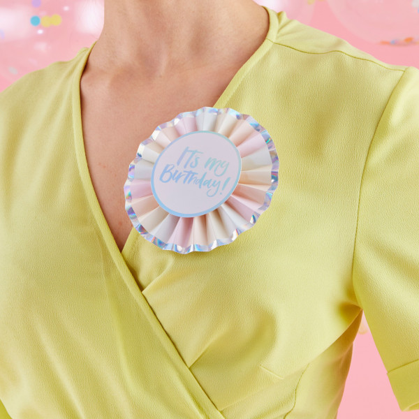 Pastell Regenbogen Birthday Anstecknadel 4