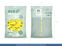 100 Eco Pastell Ballons gelb 30cm