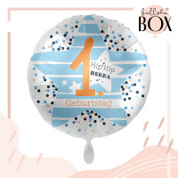 Vorschau: Balloha Geschenkbox DIY 1. Geburtstag Stars XL