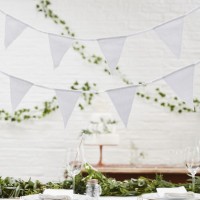 Märchenhochzeit Stoff Wimpelkette 5m