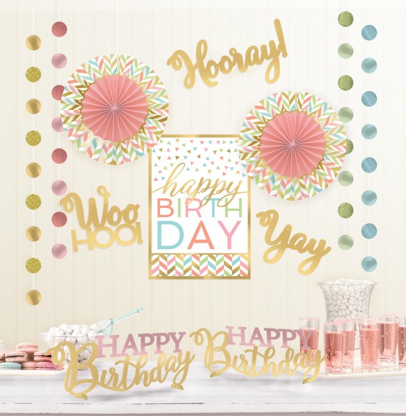Flawless Birthday Deko Set 12-teilig