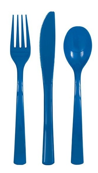 Blaues Besteckset Konstanz 18-teilig