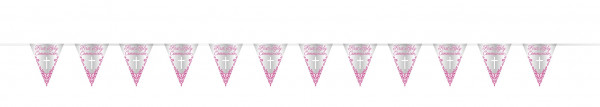 Festive Pink Kommunion Wimpelkette