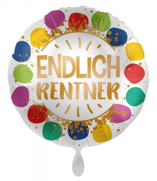 Endlich Rentner Folienballon 45cm