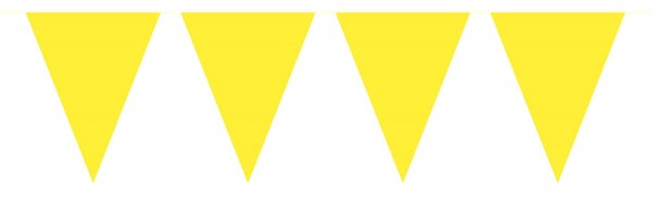 Kleine Wimpelkette Gelb 3m