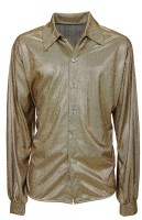 Glitzerhemd Disco Fever Gold