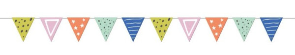 Eco Birthday Wimpelkette 6m