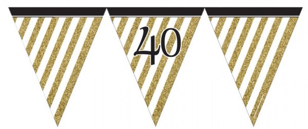 Magical 40th Birthday Wimpelkette 3,7m