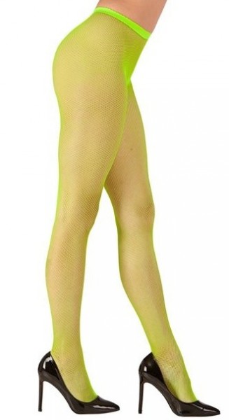Neon Grüne Netzstrumpfhose Carla