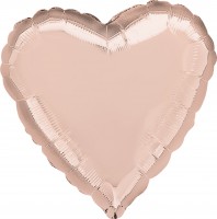 Herzballon roségold 43cm