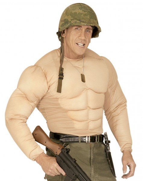 Gepolstertes Muskel Shirt für Herren