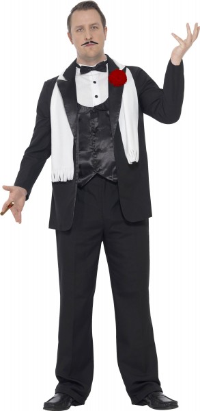 Gangsterboss Mafiosi Herrenkostüm