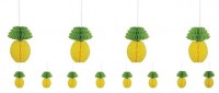 Ananas Wabenball Girlande 2,13m