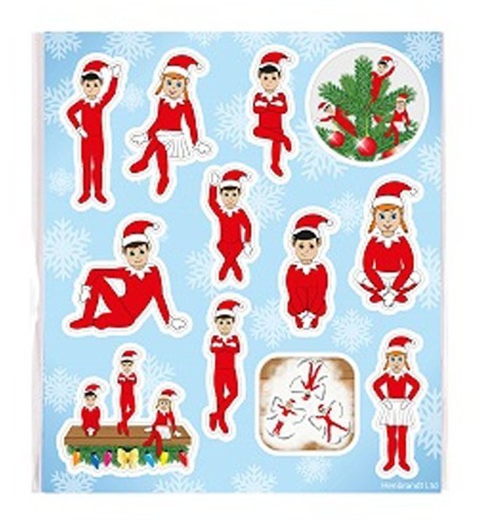 Weihnachtselfen Stickerbogen
