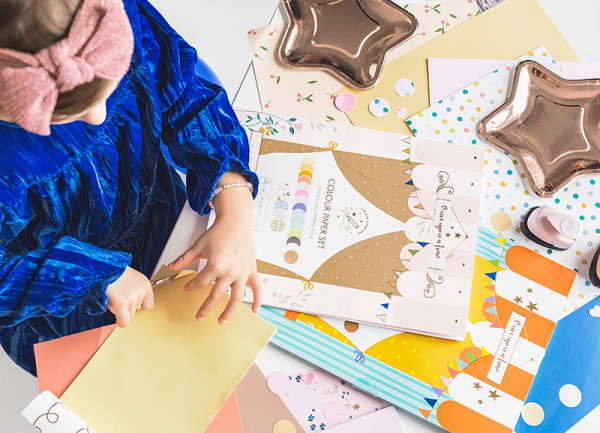 Pastell A4 Bastelpapier Set 34-teilig 5