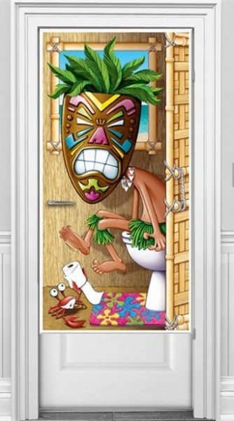 Luau WC Party Türschild 76cm x 1,5m