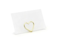 Vorschau: 10 Herzilein Kartenhalter gold